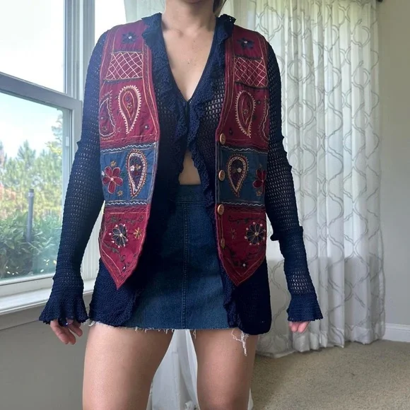 Knitted Ruffled Cardigan - Picture 4 of 5